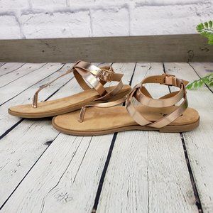 Rose Gold Gladiator Sandal